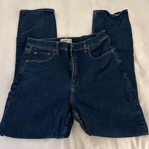 Abercrombie & Fitch Dark Blue Straight Leg Jeans
